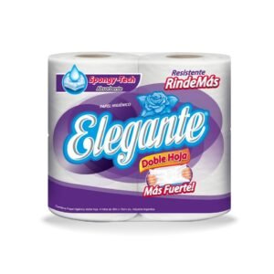 Elegante Papel Higiénico doble hoja 30 mts x 4u