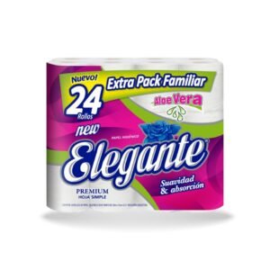 Elegante Papel Higienico aloe vera 24 un x 30 mts